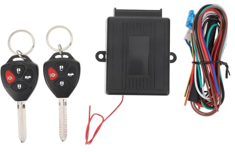 AMUSLESUR Kit de Cierre Centralizado a Distancia para Coche y Bloqueo a Control de Plástico Sistema de Entrada sin Llave para Mayor Seguridad