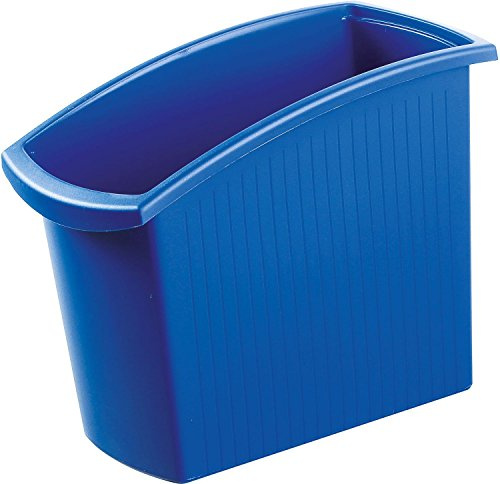 HAN Papierkorb MONDO 1840-14 in Blau/Schlanker Mülleimer mit 18 Liter Fassungsvermögen/Ideal für unter den Schreibtisch