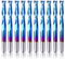 SainSmart Genmitsu 10Pcs Nano Blue Coat Flat Nose End Mill CNC Router Bits, 1/8 Shank Spiral Upcut 2 Flute End Mill Set (3.175 x 17 x 38mm)