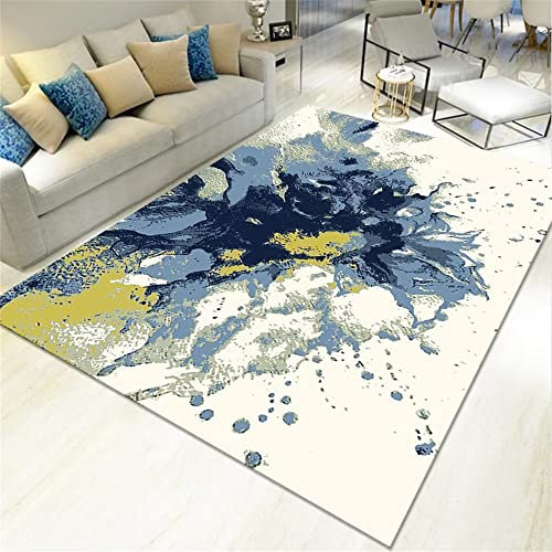 RUGMRZ Teppich Weihnachten Innendekoration schmutzabweisend teppichmatte blau Haus Dekoration modern Teppich Living Floor Teppich Weihnachten bettumrandung teppich60x90CM