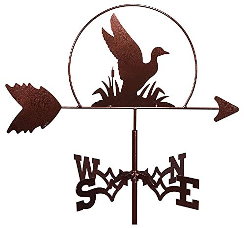 Créatif Girouette Oiseau Motif Ornement Jardin Montage Cour Décoration, Acier Inoxydable Girouette Ferme Rétro Durable Scène Jardin Cour Outil De Mesure Professionnel (Bird1) (Bird1)
