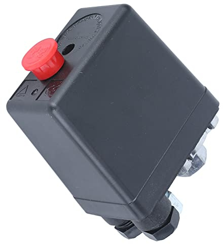 Lwuey Air Compressor Pressure Switch, Max 175 PSI G1/4 Interface 240V 20A | Single Port Mechanical Air Compressor Regulator Valve Pressure Controler Safety Pressure Relief Valve Central Pneumatic