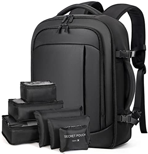 Lekespring Zaino Ryanair 40x20x25 - Zaino da Viaggio Aereo Bagaglio a Mano per Donne e Uomini, Bagaglio a Mano 40x20x25 Ryanair, Borsa Cabina con 6 Sacchetti Organizzatori per Scuola D'affari Casual
