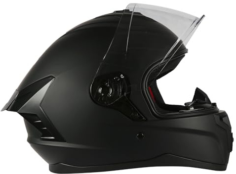 Casque intégral de moto Speedway - Grit, compatible avec les motos sportives, de montagne et de rue, certifié ECE et DOT, noir mat