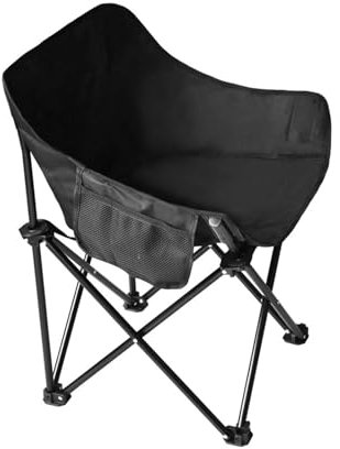 Walkervo 2-in-1 Campingstuhl Klappbarer Liege Strandliege Klappbar Leicht Gepolstert Mit Aufbewahrungstasche Faltbar Angelstuhl Klappbar Sonnenstuhl Belastbar 150 Kg,Black
