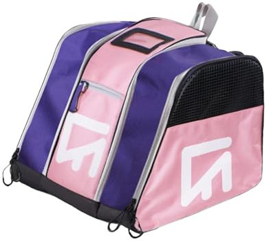 MMYUAK Skischuhtasche Schlittschuh-Tasche, Verstellbarer Schultergurt, Skischuh-Tasche, Rollschuh-Tasche, tragbare Multifunktions-Schlittschuh-Rucksack, Schlittschuhe(Pink)