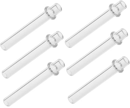 Zerodeko 6stücke Glasdochtrohre Für Öllampen Ersatzteile Kerosindochtrohr Ölbrenner Zur Reparatur Temperaturbeständig Installieren