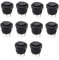 JZK 10 pezzi Interruttore a levetta rotondo KCD1-105 nero, SPDT 3 pin 3 posizioni ON/OFF/ON, AC 10 A/125 V 6 A/250 V, pulsante di accensione per auto, apparecchiature industriali, elettrodomestici