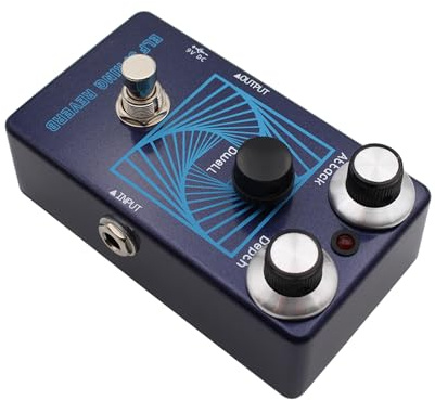 RiToEasysports Simulation Classique de Réverbération de Printemps, Pédale d'effets de Guitare électrique pour les Sons Expérimentaux du Jazz Rock, Analogue Spring Reverb Simulation Pédale Pré-délai
