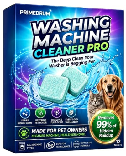 Waschmaschinenreiniger Extra Stark, Waschmaschinen Reiniger Pro, Tiefenreiniger-Tabs, HäLt Interne SchläUche Und Filter Frei, RüCkstäNde Und GerüChe, FüR Alle Waschmaschinen 、1 Schachtel
