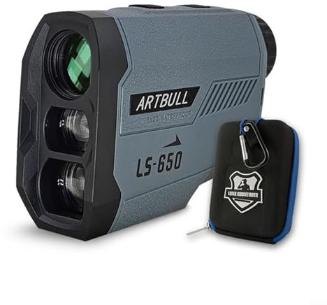 Generico Telemetro Laser da Golf, Misurazione A Lunga Distanza Fino A 650 Iarde, Compensazione della Pendenza E Blocco Dellasta della Bandierina, Monoculare con Ingrandimento 6X (650)
