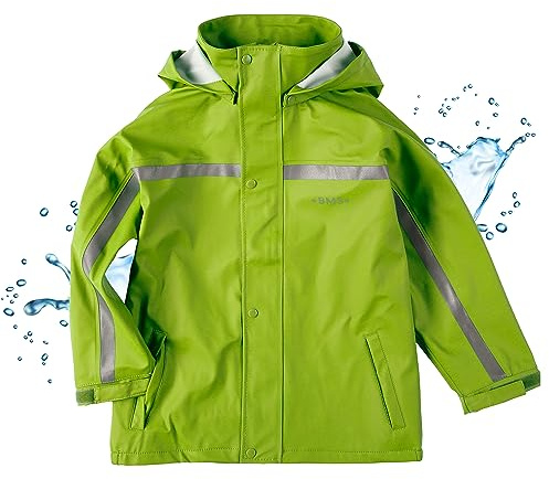 BMS Kinder Regenjacke Softskin Buddeljacke Limette-74