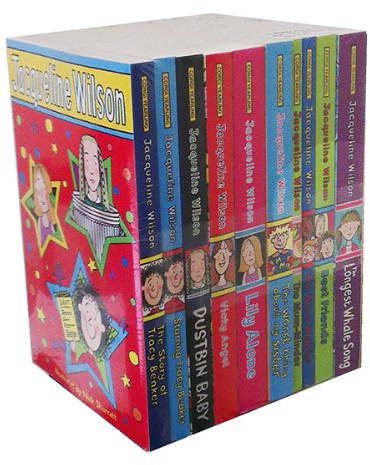 Jacqueline Wilson 10 books collection Set Pack (The Story Of Tracy Beaker, Starring Tracy Beaker, Dustbin Baby, Vicky Angel, Lily Alone, The Worst Thing About My Sister, The Mum-Minder, The Worry Wesite, Best Friends,The Longest Whale Song)