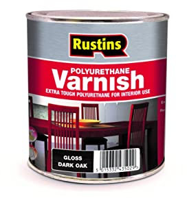 RUSTINS Polyurethane Varnish, Dark Oak Gloss, 250 ml