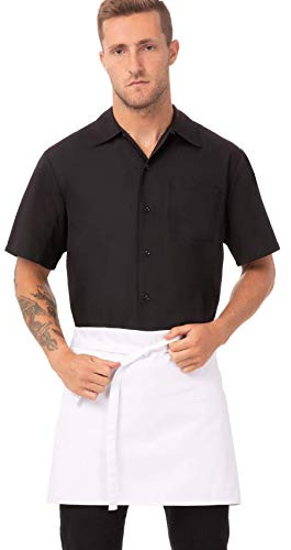 Chef Works Unisex Four-Way Apron, White, One Size