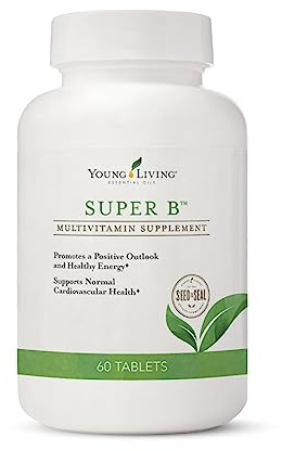Young Living Super B Tablets, 60-Count Bottle | B Vitamins & Minerals | Supports Healthy Energy Levels | Keto-Friendly | Natural Folate Source | Contains Calcium, Magnesium, and Vitamin B6