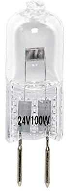 BulbAmerica 64638 100 watts 24 Volts G6.35 Bipin Halogen Light Bulb