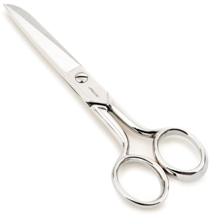 Arcos Tijeras Costura Acero Forjado 140 mm - Uso Doméstico y Profesional - Niqueladas Plata - Serie Style