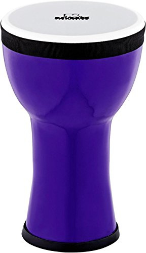 Nino Percussion Djembe, Serie Elements, blu (Grape) (Nino-EMDJ-GP)