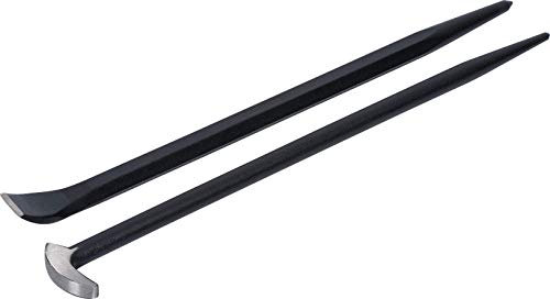 Roughneck ROU64452 Prybar & Aligning Bar Set (Both 405mm/16in) with Heavy Canvas Tool Roll