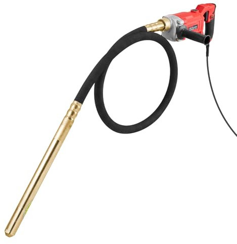 VEVOR Vibrateur à Béton Électrique, 960 W, Outil Vibrant Portatif pour Béton avec Arbre 2 m, 4000 tr/min, Vibration 13000 VPM, Vibreur à Ciment Portable pour Éliminer Bulles d'Air, Mélanger le Béton