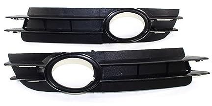MOTOHIRO Nebelscheinwerfer, passend for Audi A6 und A6 Quattro C6 2005 2006 2007 2008, Nebelscheinwerfer-Grill, Chrom-Zierleiste 4F0807681A, 4F0807682A Nebelscheinwerfergitter (Size : Left and Right-