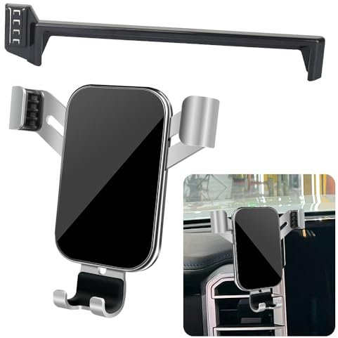 LUNQIN Car Phone Holder for Toyota Tundra 2022 2023 2024 and Toyota Sequoia 2023 2024 Auto Interior Accessories Best Cell Phones Mount Cellphone Mobile Cradle Charging Navigation Bracket Screen Stand