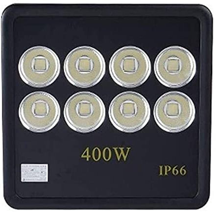 CAFIEDR Projecteur LED Projecteur LED 400 W | Projecteur extérieur étanche IP66, Tour de Suspension, lumière Blanche/Chaude, pour Jardin, Garage, lumières de sécurité
