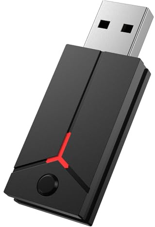 IWGAME Wireless Controller Adapter for PS5/PS4 Controller Play on PS5 Console All Games/Windows PC, Bluetooth USB Adapter Supports Turbo/Macro/Button Mapping Features(Black)