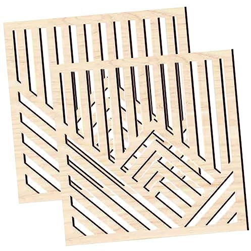 FUNOMOCYA 2stücke Holz Wandkunst Mit Bergen Holz Wandpaneel Für Abstrakte Dekoration Robustes Wandhandwerk Aus Für Zuhause Und Garten