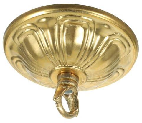 Generisch Geschlossener Haken ceiling light deckenlamp deckenschal leuchte lampenschirm lampenabdeckung Kronleuchter Vorrichtungen Pendelleuchten-Set Baldachinteile reines Kupfer Golden