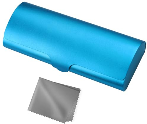 Eyglajdd Leichtes Aluminium Brillenetui für Damen Herren