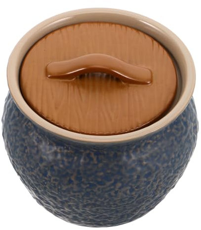 Ciieeo Marmite Céramique Avec Couvercle Bol à Soupe Cocotte Pour Cuisson Vapeur Mini-casserole Pour Œufs
