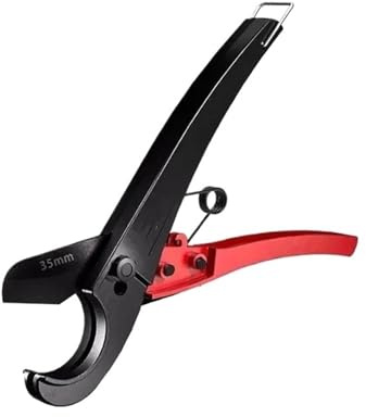 Maquina cortadora de tubos Cortador de tubos ELÉCTRICO, Tijeras para tubos SK5 Material Cortador de trinquete Herramienta manual de corte de mangueras, para fontanero cortatubos cobre