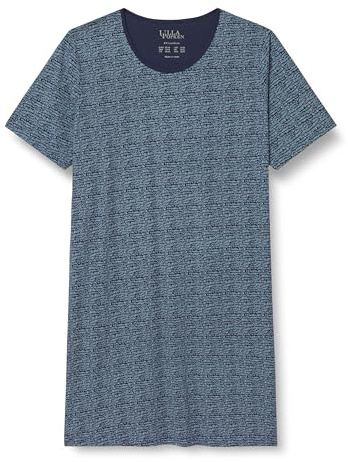 Ulla Popken Stroke Nightgown - Maglietta da Donna, Colore: Blu Notte, 50