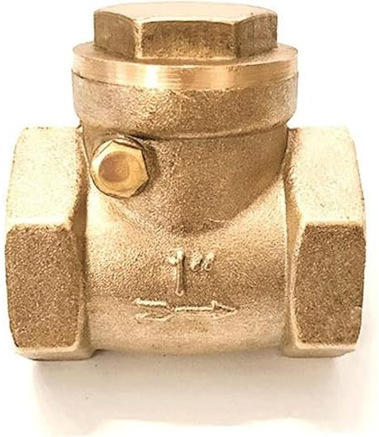 PYSyansu Clapet Anti-Retour Horizontal en Laiton (1 pièce) - Filetage Femelle 1/2 à 4 for empêcher Le refoulement d'eau, Durable et fiable(1In)