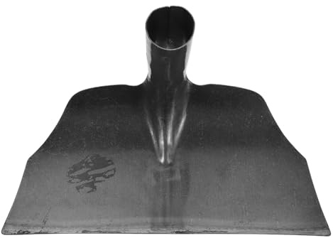 FOMIYES Pala la Pulizia Multifunzionale in Acciaio al Manganese 30 Cm, Raschietto per Letame da Stalla per Bovini e Cavalli, Rastrello da Fienile Resistente per Uso Agricolo e Pulizia