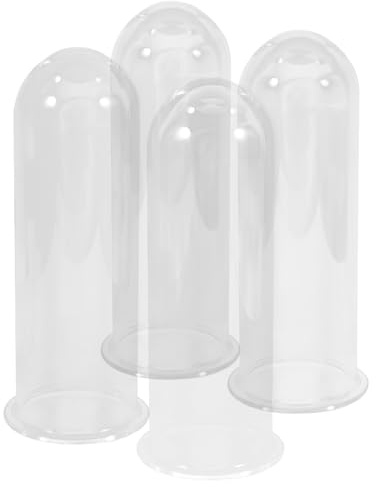 OSALADI Lot de 4 Tubes en Verre Transparents 3,7x4,7x11 Cm pour Propagation Hydroponique, Vase Décoratif Pratique et Station de Propagation pour Plantes, Bureau, Jardin et Décoration