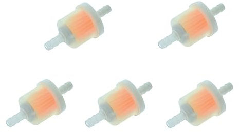 5 Stück Leitungsfilter, Benzinfilter Plast 5-6 mm Anschluss universal