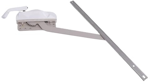 Sxhlseller Operador de Manivela para Ventana Abatible Derecha, Kit de Reemplazo de un Brazo para Herrajes para Ventanas Abatibles de Madera o Aluminio de PVC de 300-450 Mm de Ancho y 1200 Mm de Alto