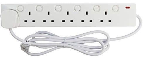 6 Socket individually switched extension
