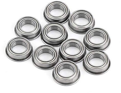 10pcs Mini Cuscinetti a sfere flangiati in acciaio inox MF106ZZ cuscinetti a sfera in metallo 6x10x3mm