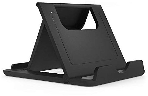 DFV mobile - Universal Pult Verstellbarer Multi-Winkel-Klappständer für Smartphone und Tablet für BlackBerry PRIV (Rim Venice) - Schwarz