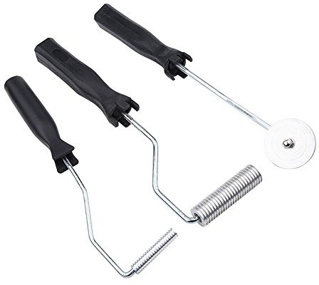 Atyhao Strumento a Paletta, 3 Pezzi/Set Kit Rullo di Laminazione per Utensili a Bolla in Fibra di Vetro in Lega di Alluminio per Stampo FRP