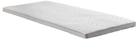 Home Deluxe - Topper Napper - Mousse viscoélastique et de Confort, 90 x 200 cm, Housse réversible en Tissu Stretch Double I Protège-Matelas, surmatelas en viscoélastique, surmatelas