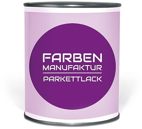 Farben Manufaktur Parkettlack Fußbodenlack Treppenlack Dielenlack Holzlack Kork Klarlack 1/2/5L, Größe: 2L, Farbe: Glänzend