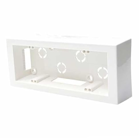 Cassetta da parete modulare 506 monoblocco 6 posti montaggio esterno universale colore bianco IP40 Ettroit MT3606