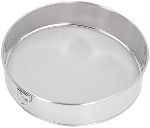 Tamis à Farine de Grande Taille 80 Mailles, Tamis en Acier Inoxydable plaqué, Facile à Nettoyer, Multifonctionnel