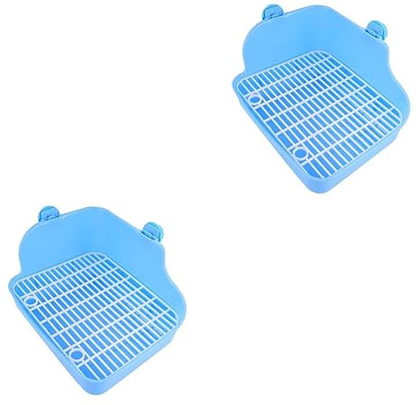 BESPORTBLE 2stücke Pet Potty Trainer Für Kleine Tiere Hamster Kaninchen Chinchilla Frettchen Inkl Wanddesign Zur Vermeidung Von Unordnung Sky Zufällige Schraubenfarbe