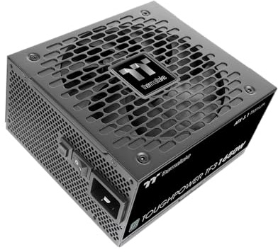 Thermaltake Toughpower TF3 1300W | ATX 3.1 | PCIe Gen 5.1 12V-2x6-Anschluss | geräuscheramer Betrieb | Overclocking Mode | Low Profile Kabel | 80Plus Titanium Zertifiziert | Modulares Netzteil